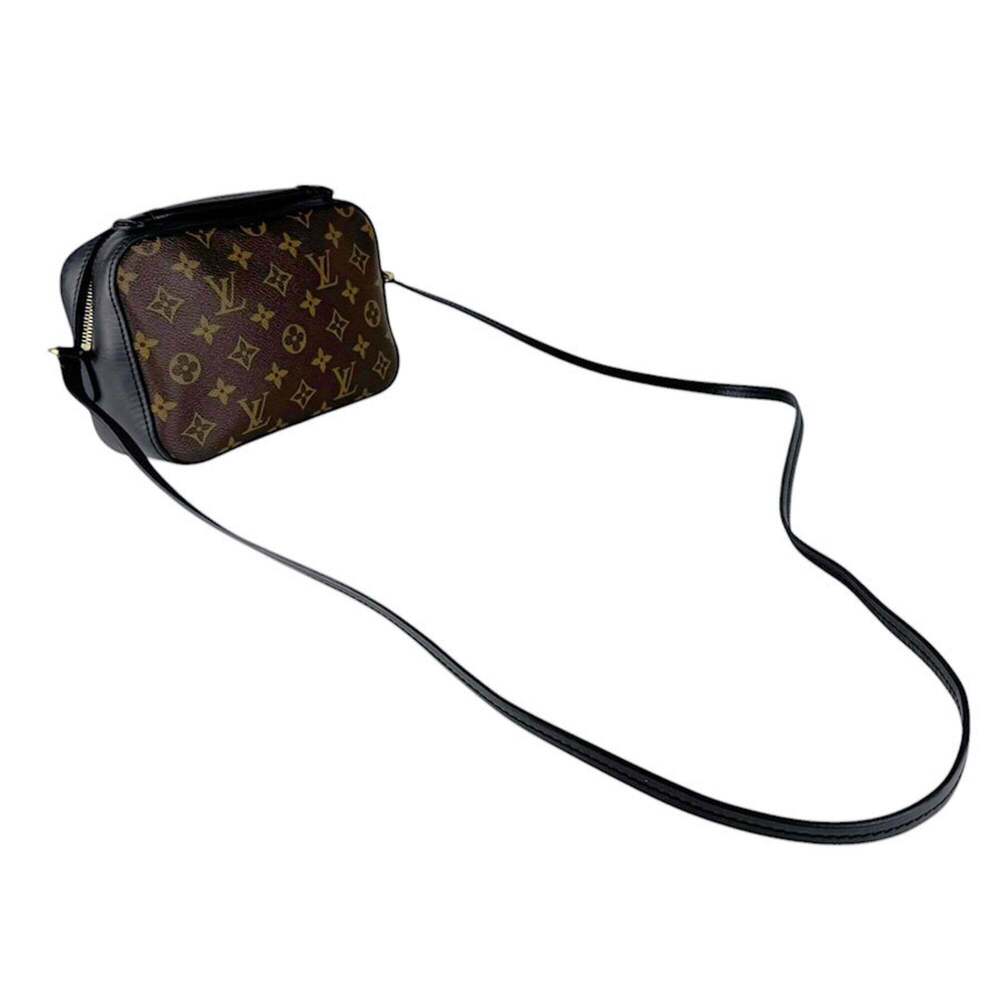 LOUIS VUITTON Authentic Black Monogram Canvas Shoulder Bag - Picture 10 of 13